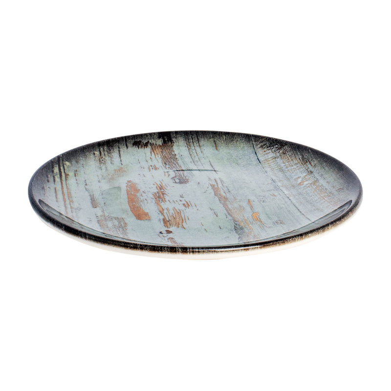Bonna Blue Porcelain Madera Mint Flat Plate 17cm
